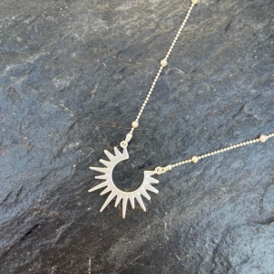 Sunburst Necklace - Silver
